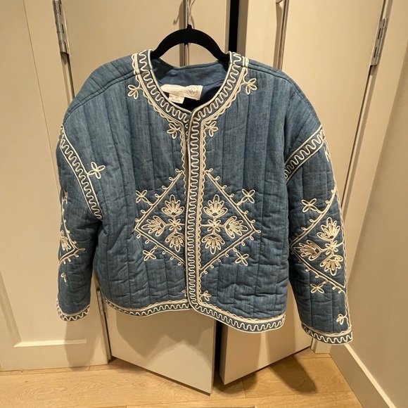 Treasure and Bond embroidered quilt cotton jacket - Picture 4 of 6